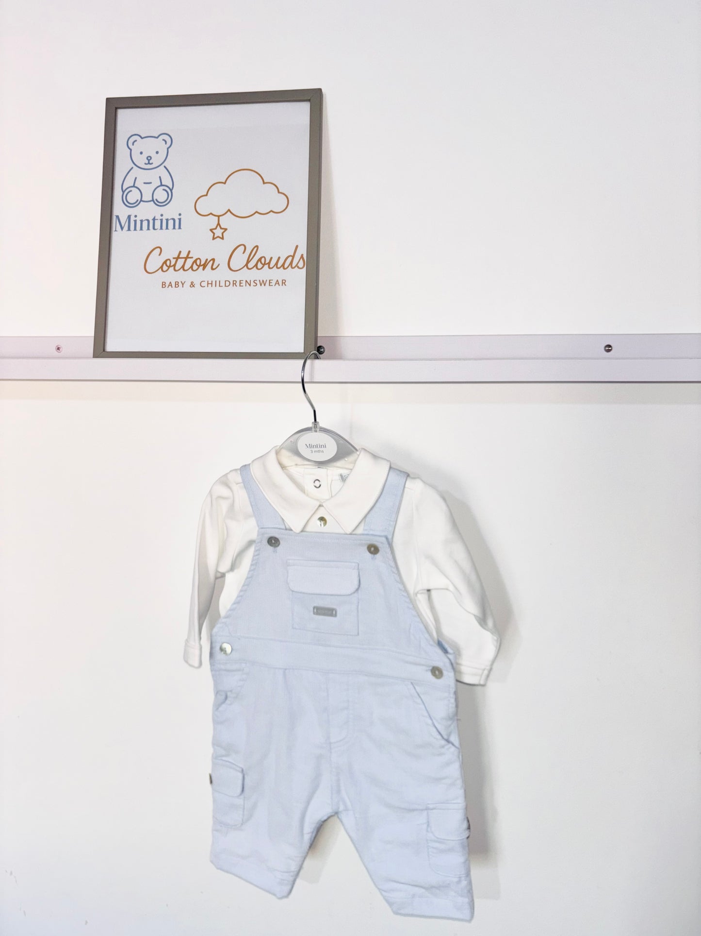 Mintini Blue AW25 Dungaree Set