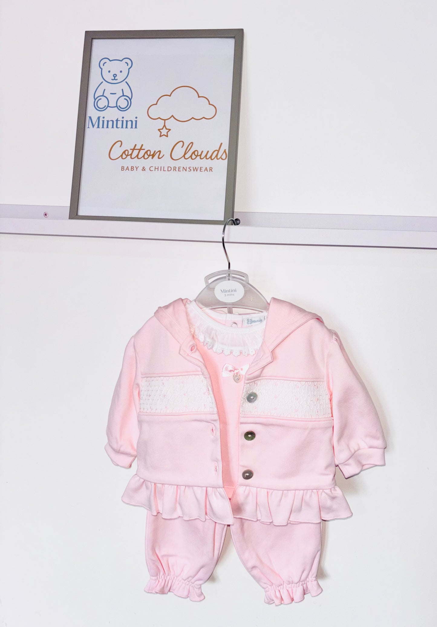 Mintini Pink Smock 3 Piece AW25