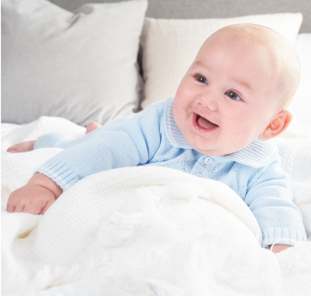 Dandelion Blue Diamond Knitted Outfit