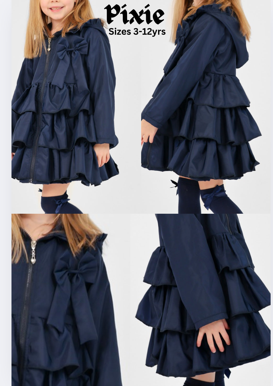 Preorder Navy Harris Kids Coat