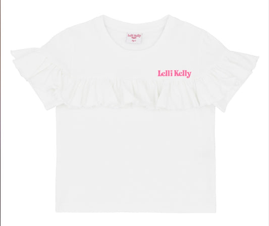 Lelli Kelly White Ruffle Top