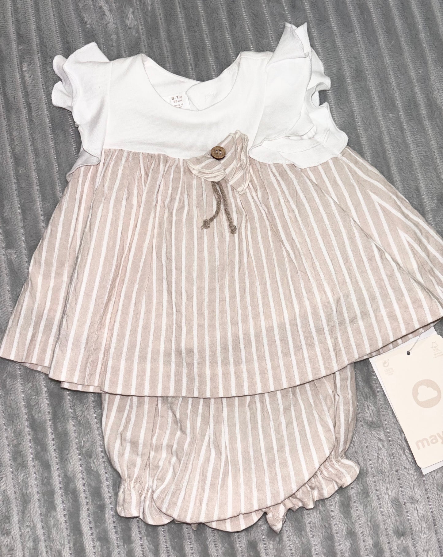 Mayoral Beige Dress Set
