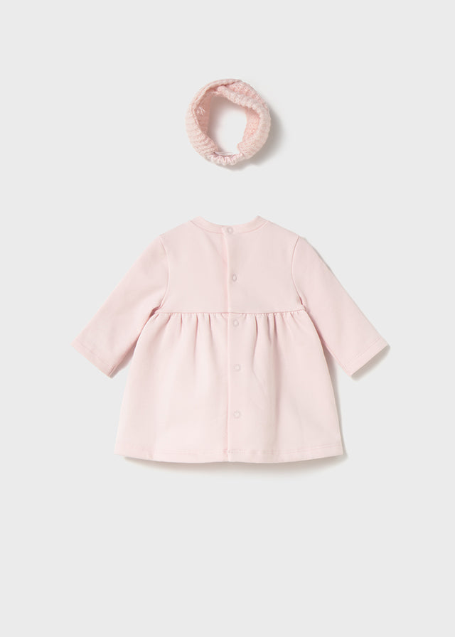 Mayoral Pink Flower Dress & Headband