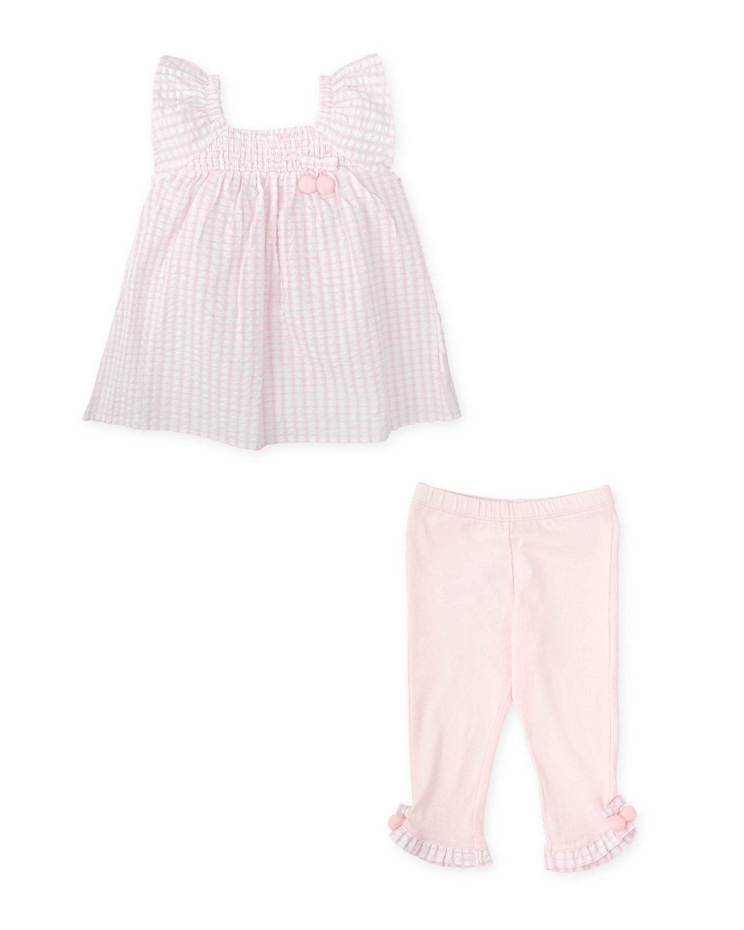 Tutto Piccolo Pink Gingham Legging Set