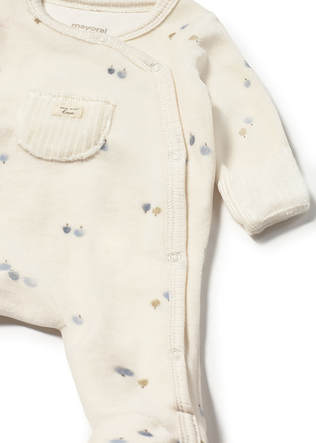 Mayoral Velour Onesie