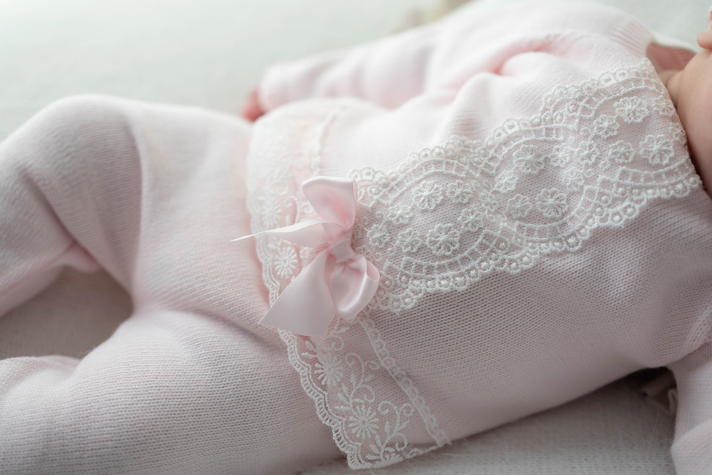 Pex Pink Lace Knitted Outfit