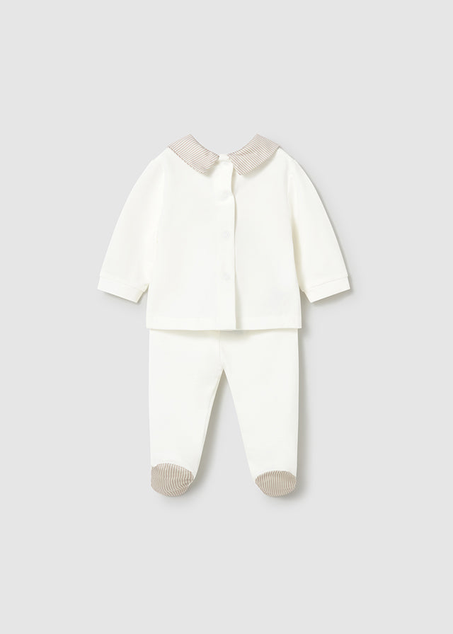 Mayoral Beige Teddy Trouser Set