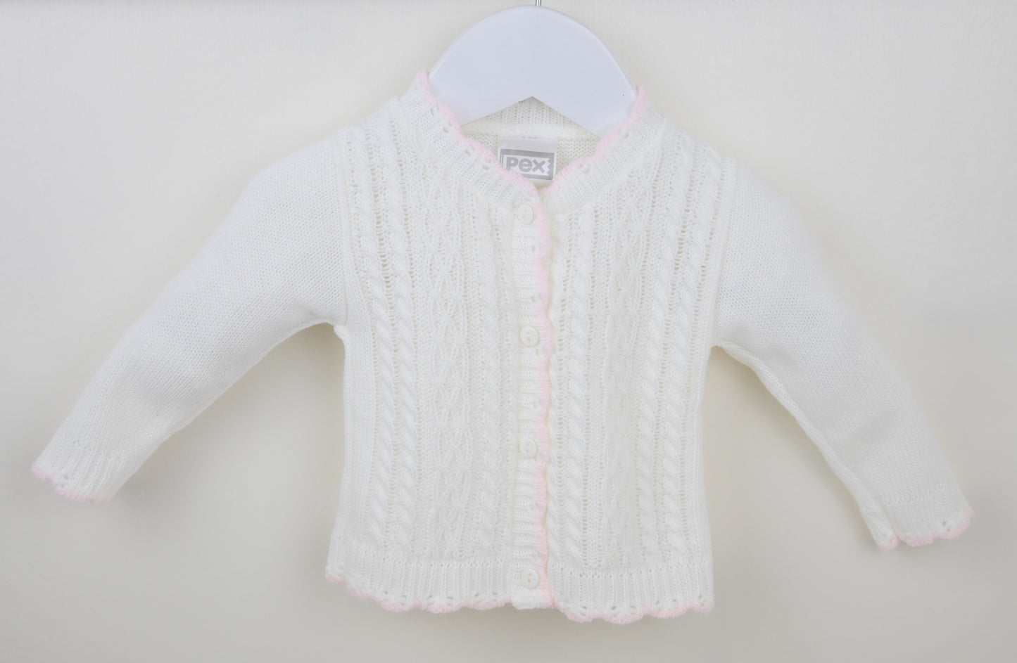 Pex White Lydia Cardigan