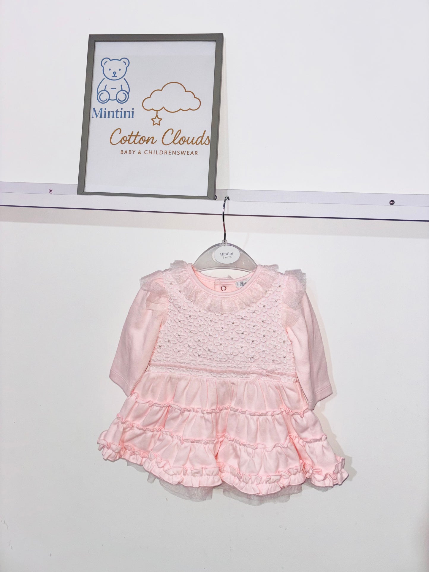 Mintini Pink Pearl Dress AW25