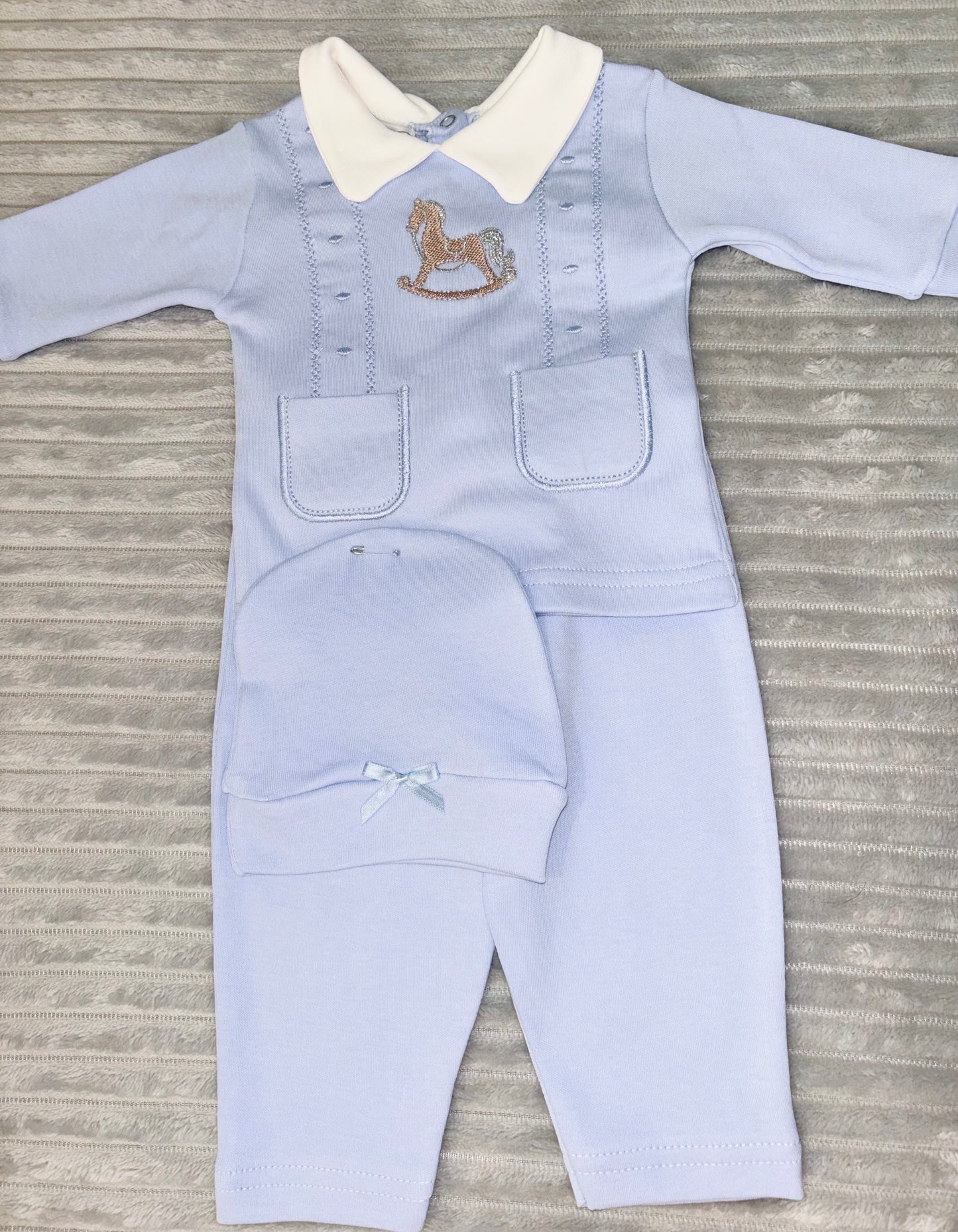 Visara Blue Rocking Horse Lounge Set