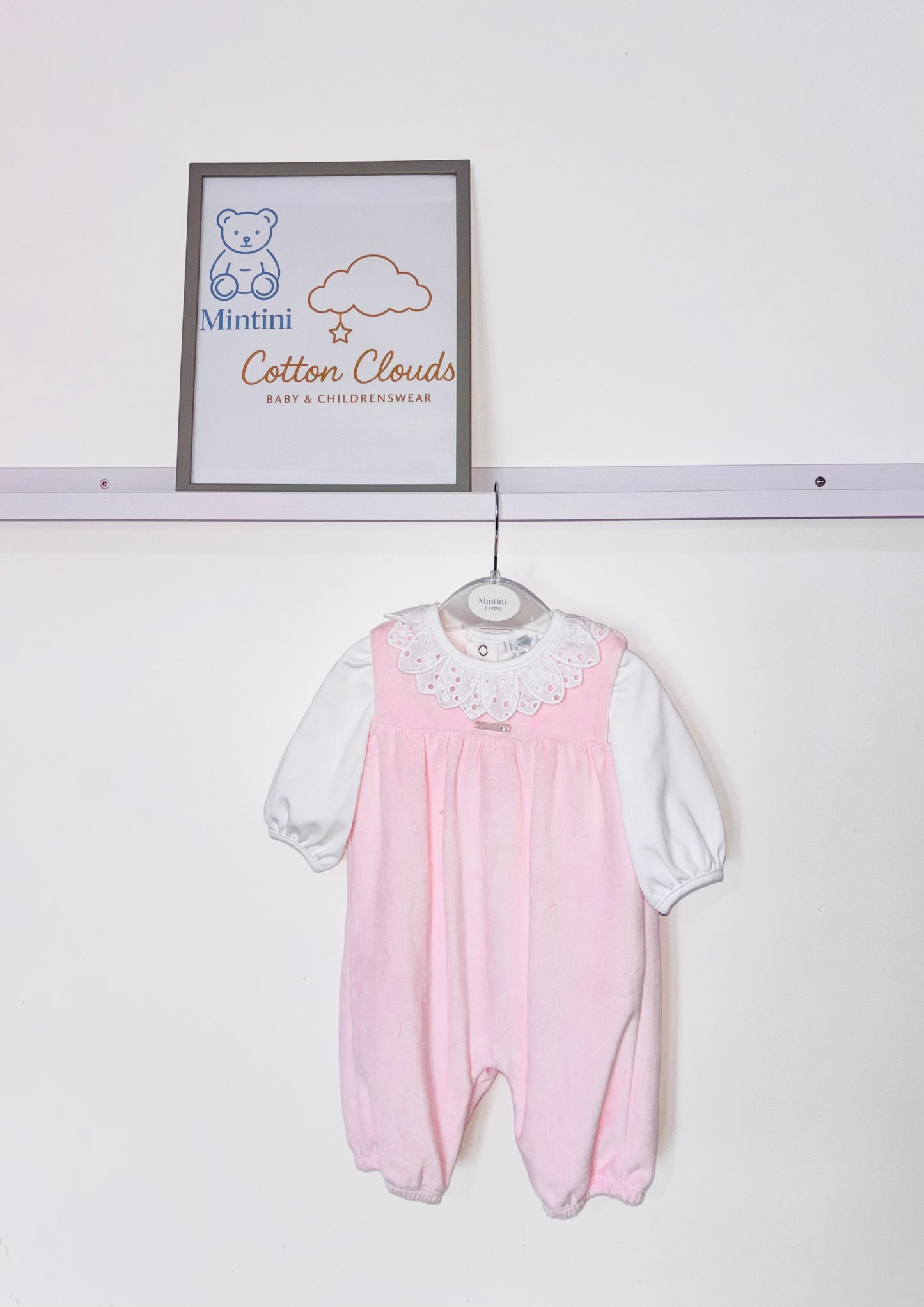 Mintini Pink Velour All in One AW25