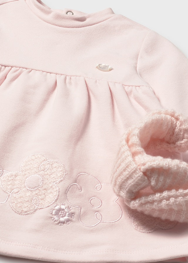 Mayoral Pink Flower Dress & Headband