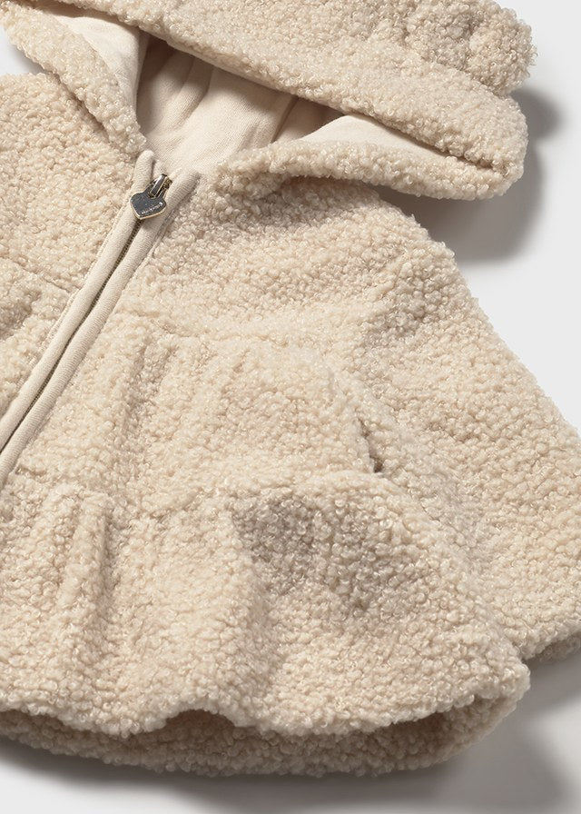 Mayoral Beige Teddy Coat