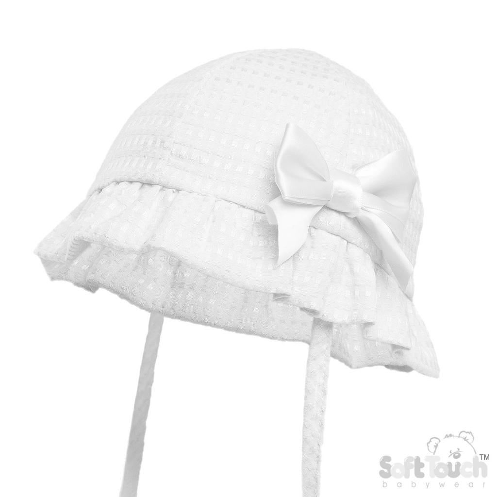 White Bow Hat