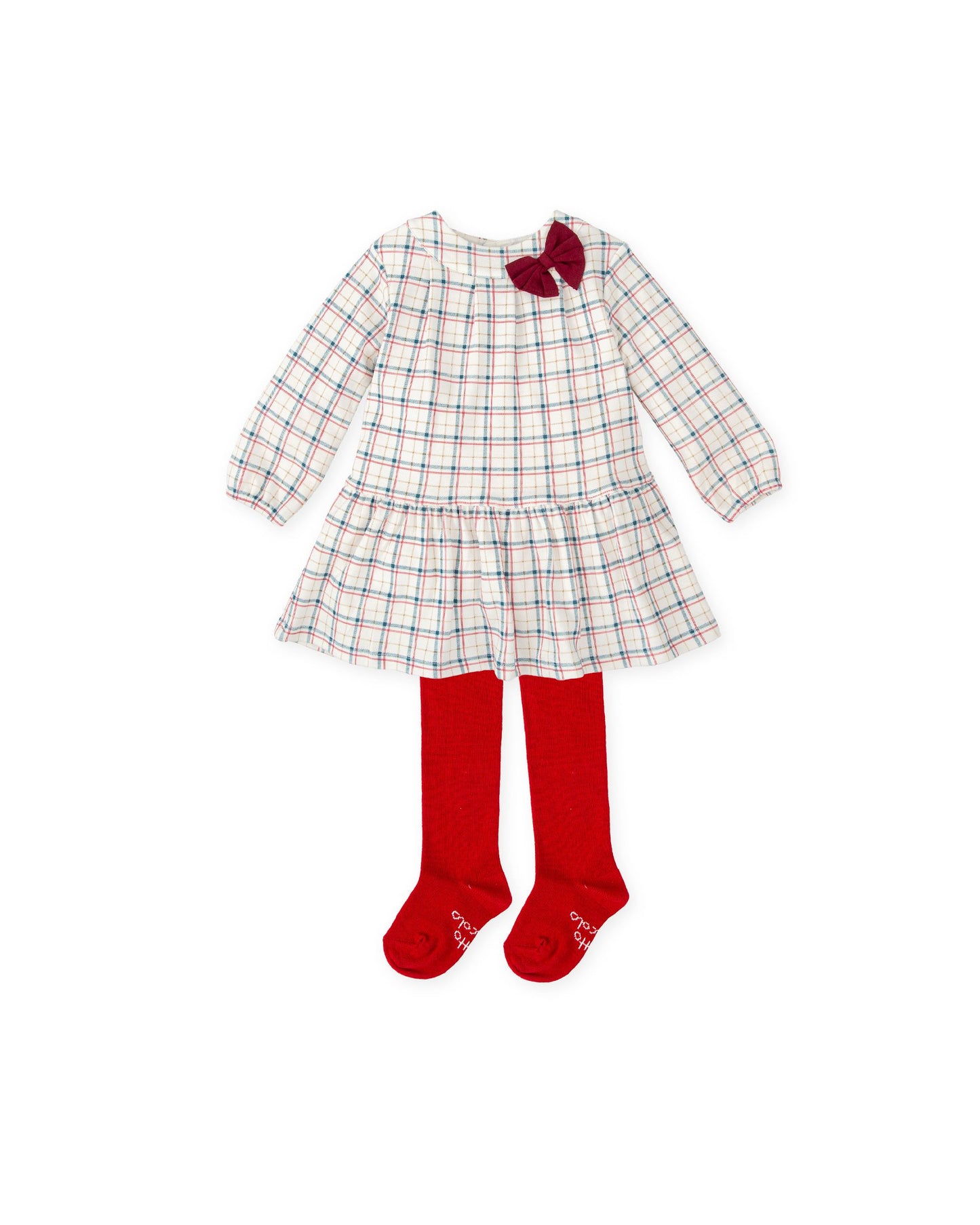 Tutto Piccolo Check Dress & Tights