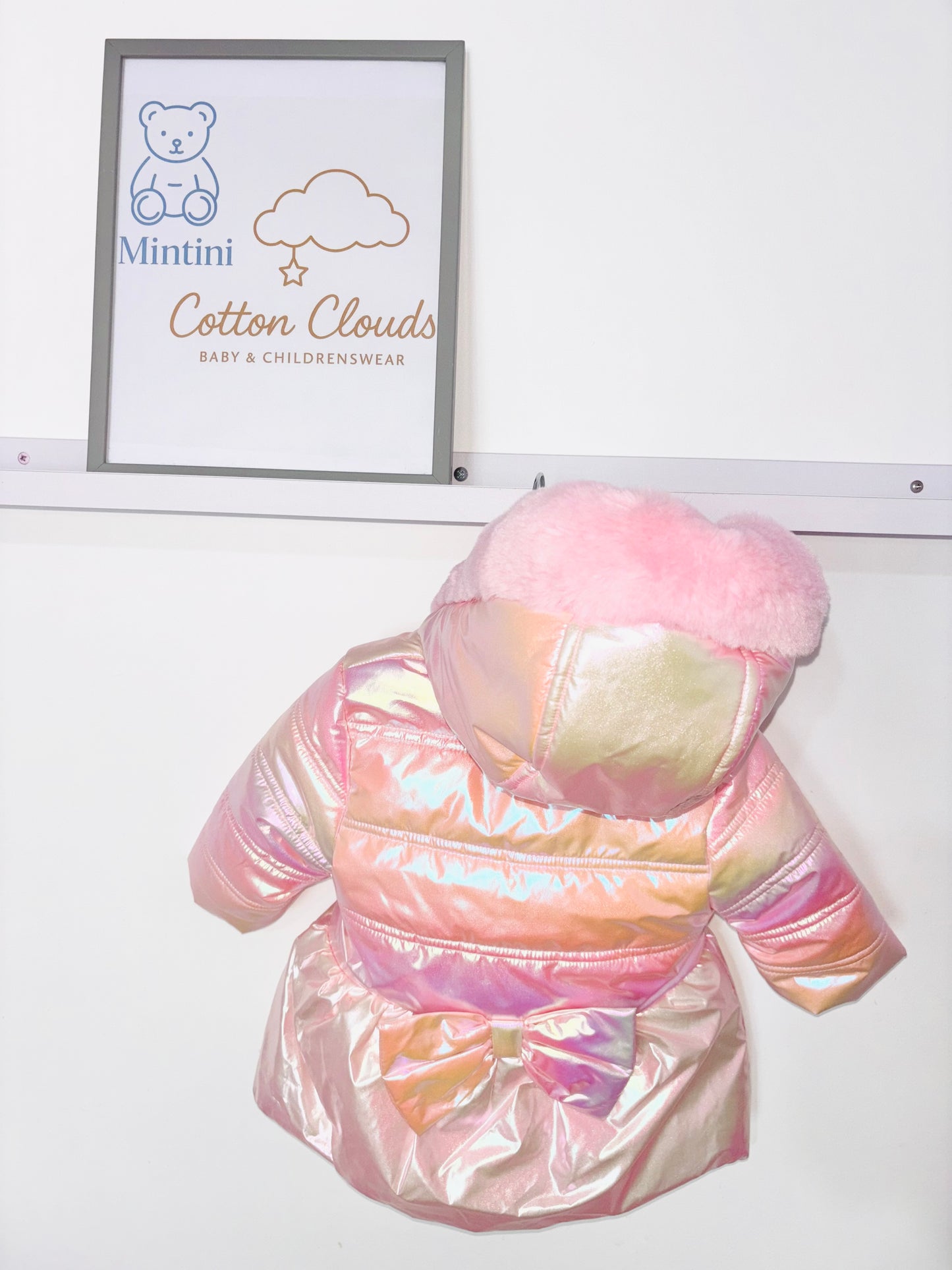 Mintini AW25 Pink Iridescent Coat