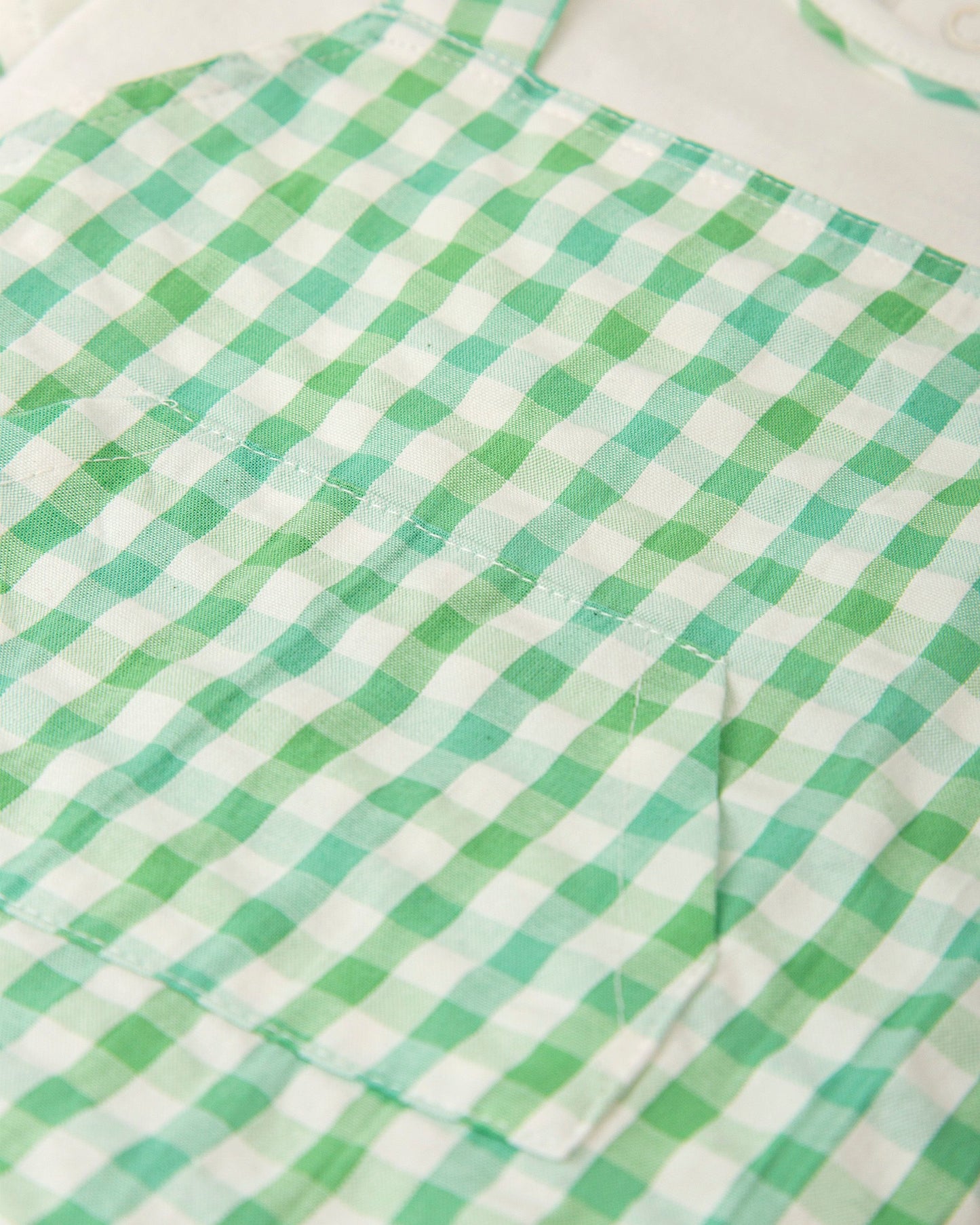 Preorder Tutto Piccolo Green Check Romper