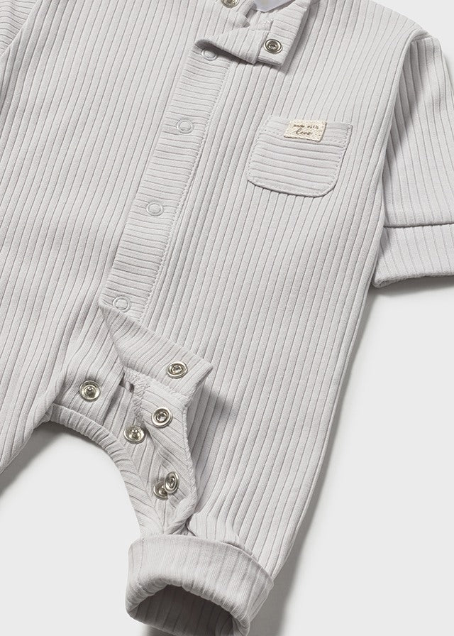 Mayoral Grey Welcome to the Family Onesie