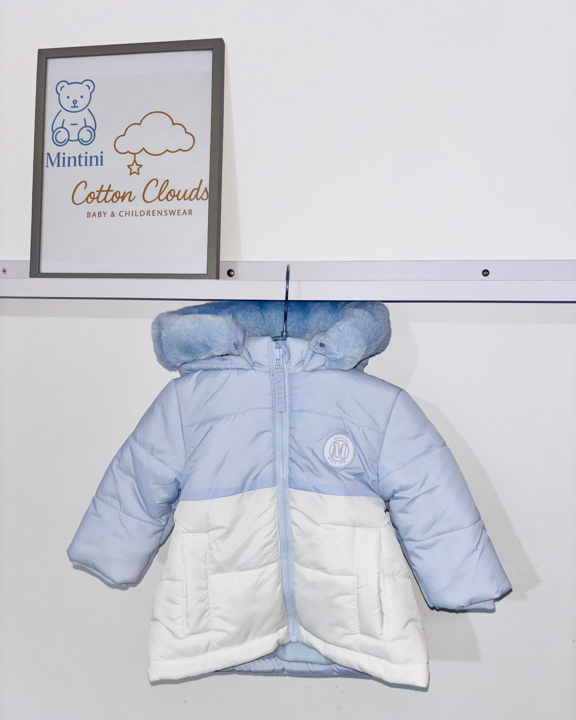 Mintini Blue White Coat