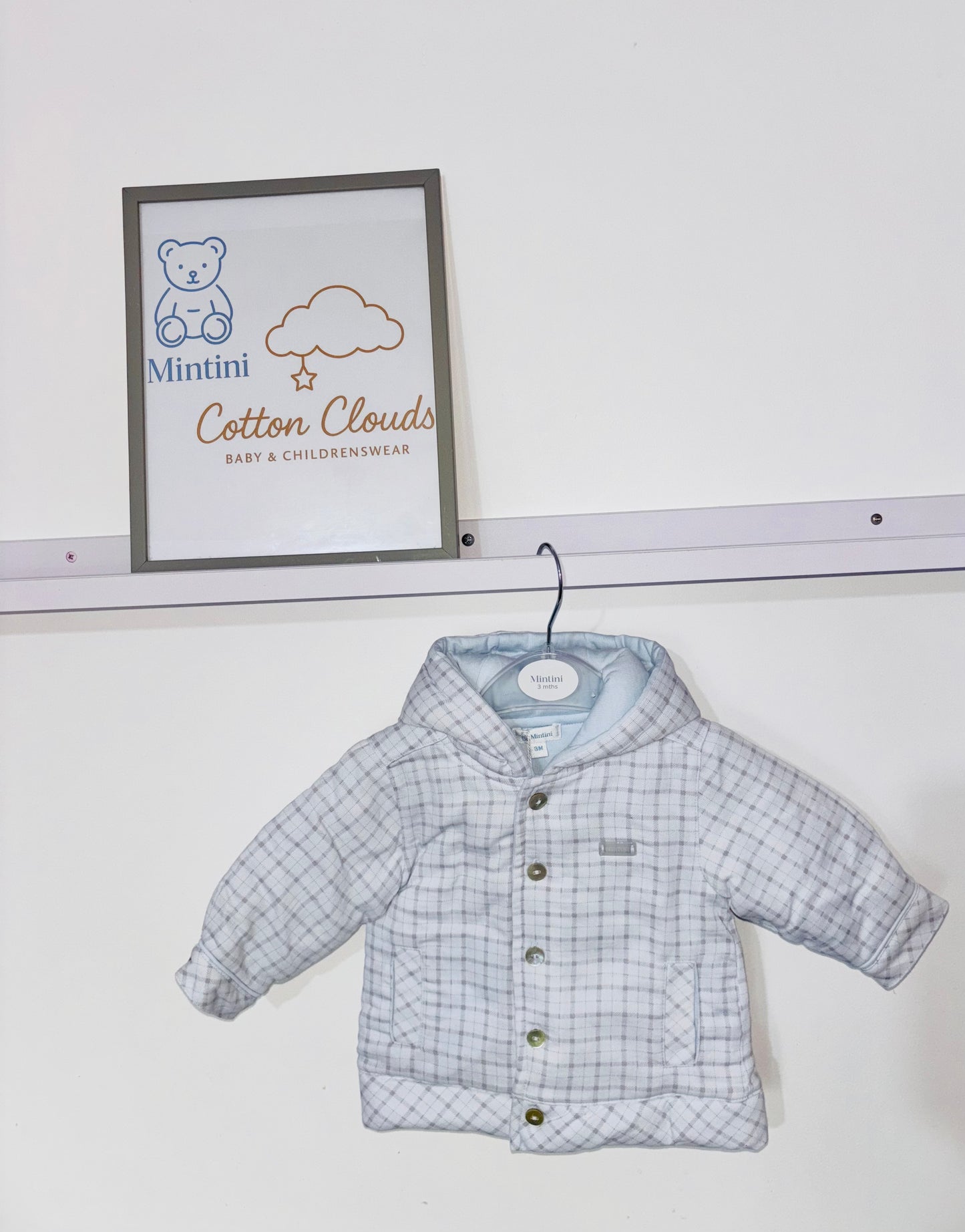 Mintini Check Blue Coat