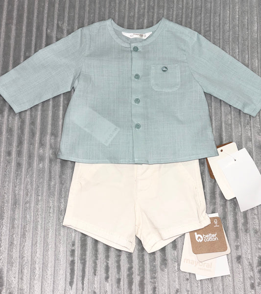 Mayoral Shirt & Short Set