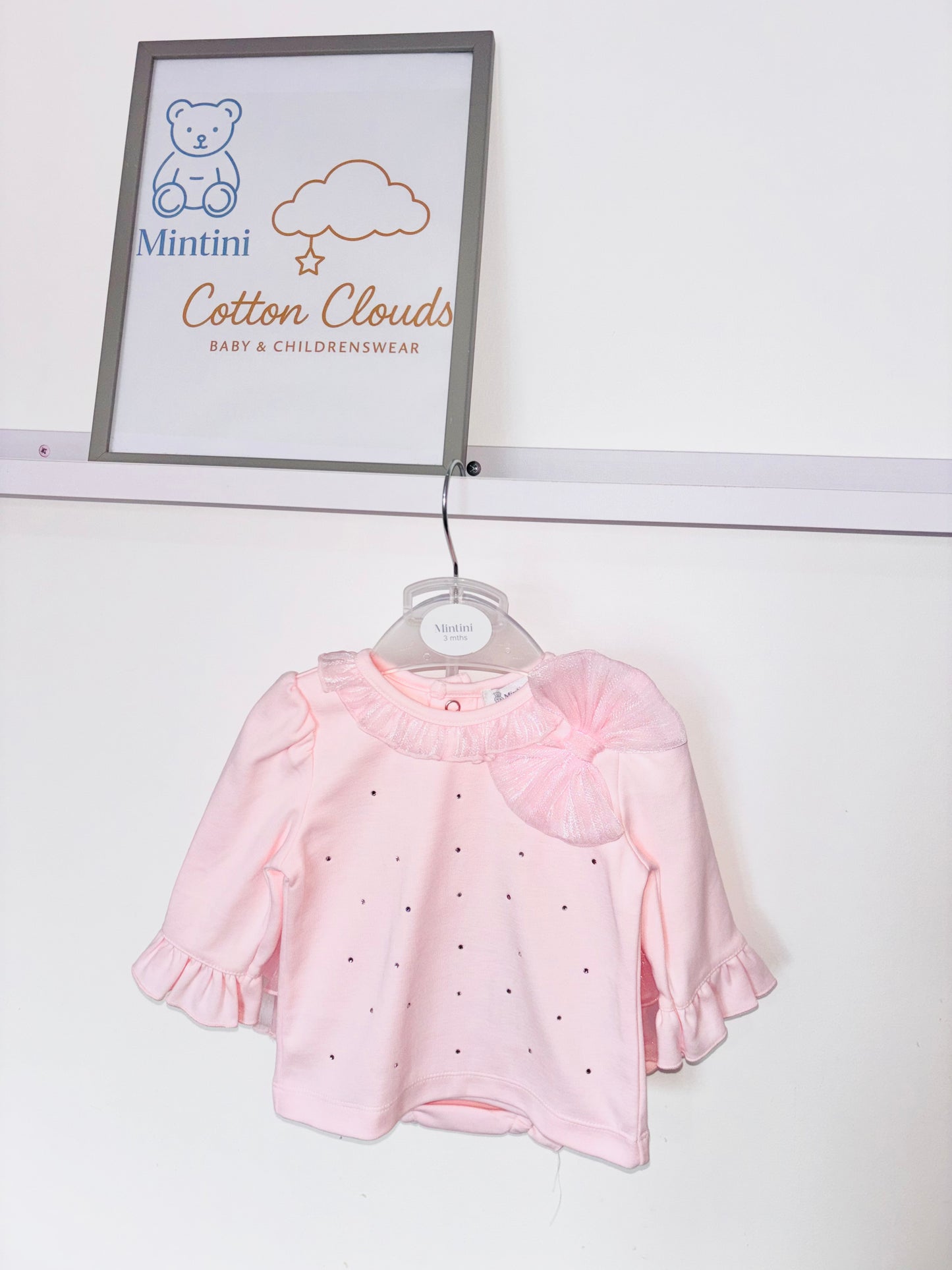 Mintini Pink Bow Jam Pant Set AW25