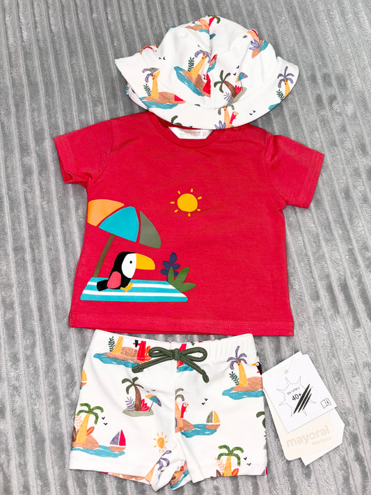 Mayoral Parrot Swimsuit Set