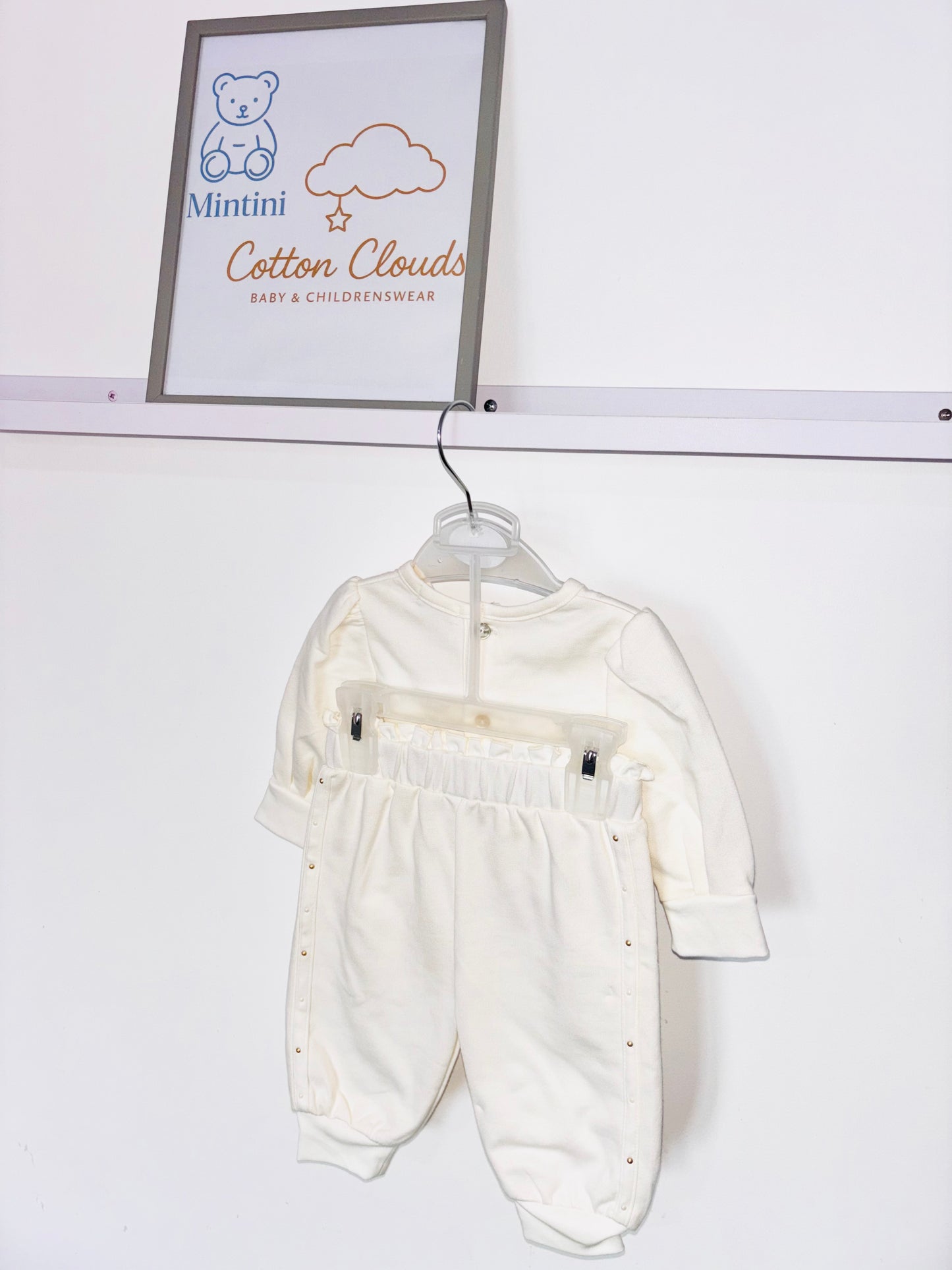 Mintini Ivory Bow Jogsuit AW25