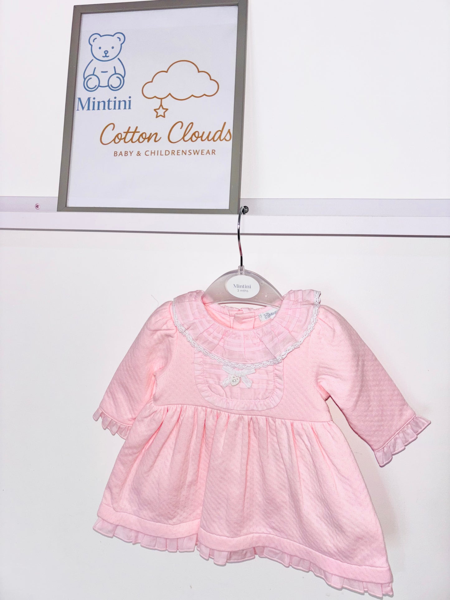 Mintini Pink AW25 Frill Dress