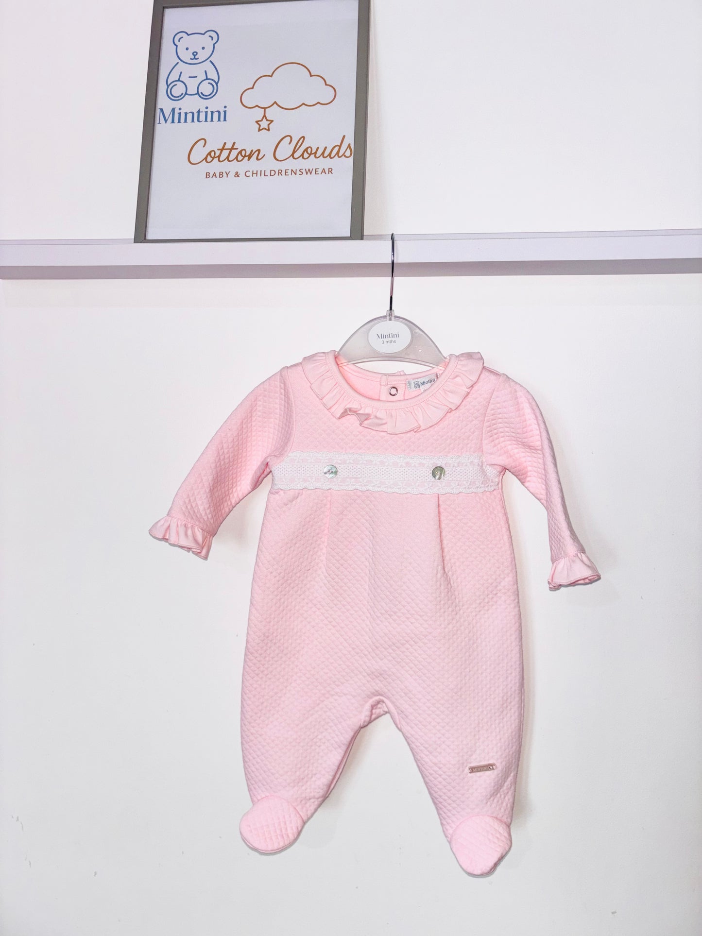 Mintini Frill Pink Onesie AW25
