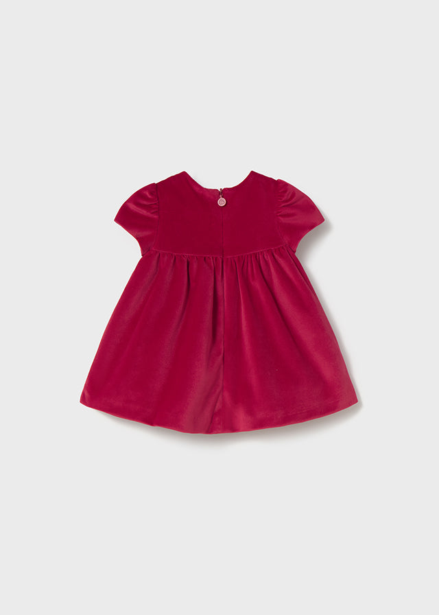 Mayoral Red Velour Dress