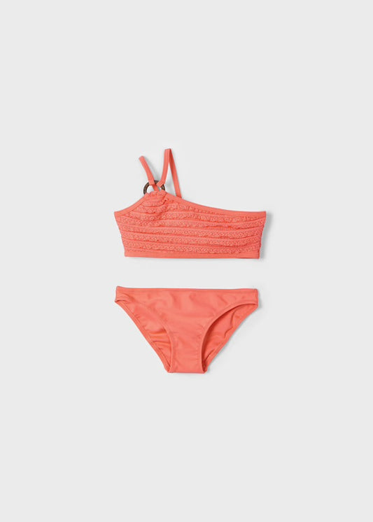 Mayoral Orange Ruffle Bikini