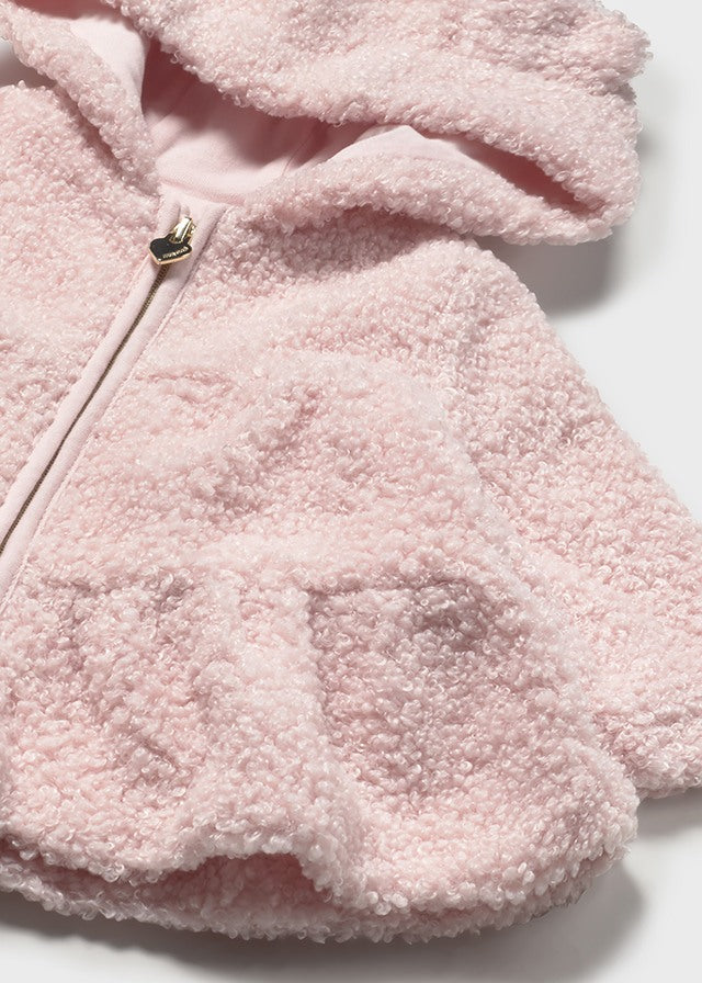 Mayoral Pink Teddy Coat