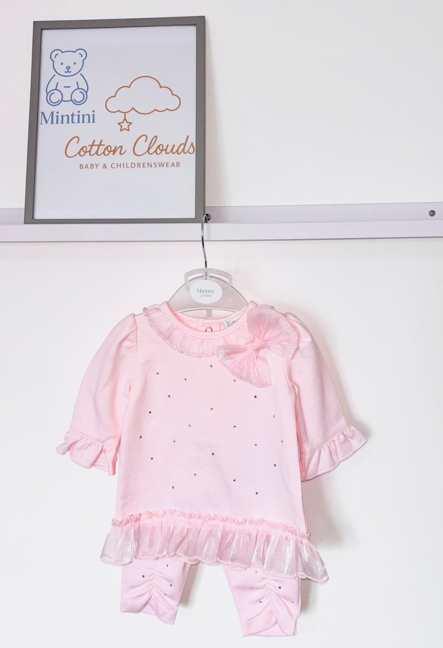 Mintini Pink Bow Legging set AW25