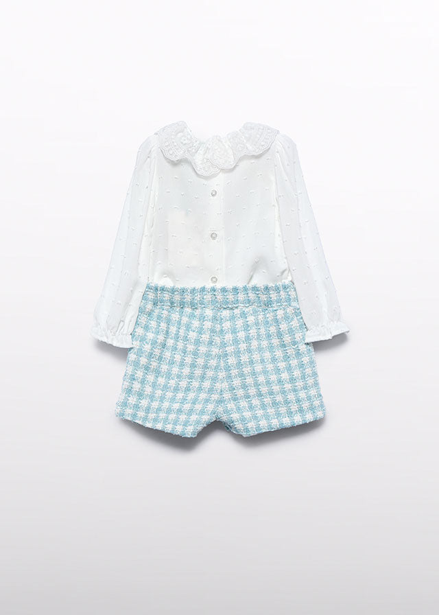 Abel & Lula Lurex Plaid Bermuda