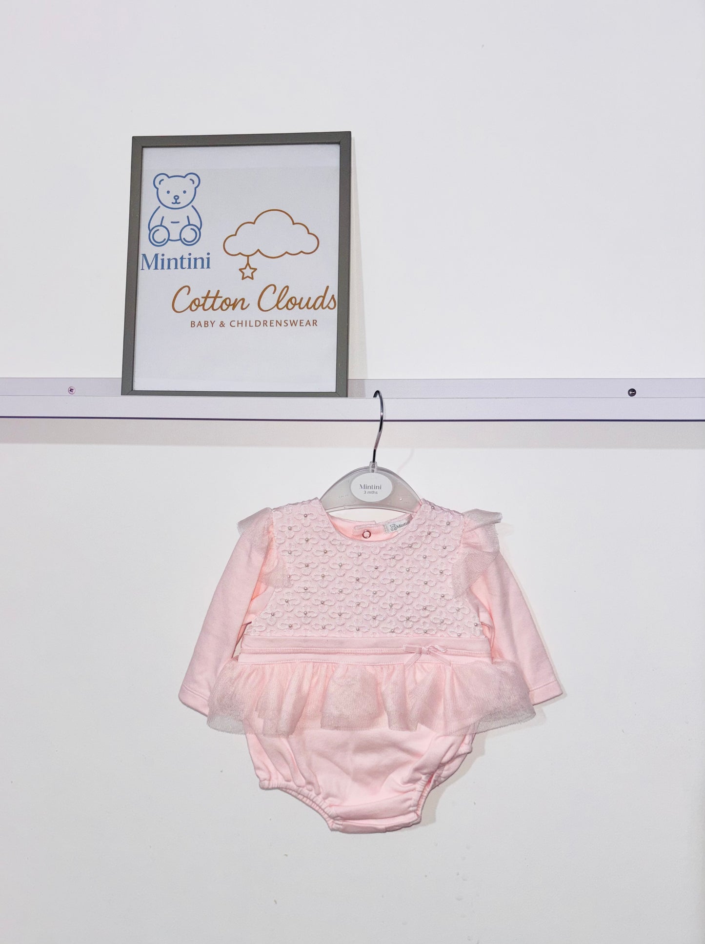 Mintini Pink Pearl Romper AW25