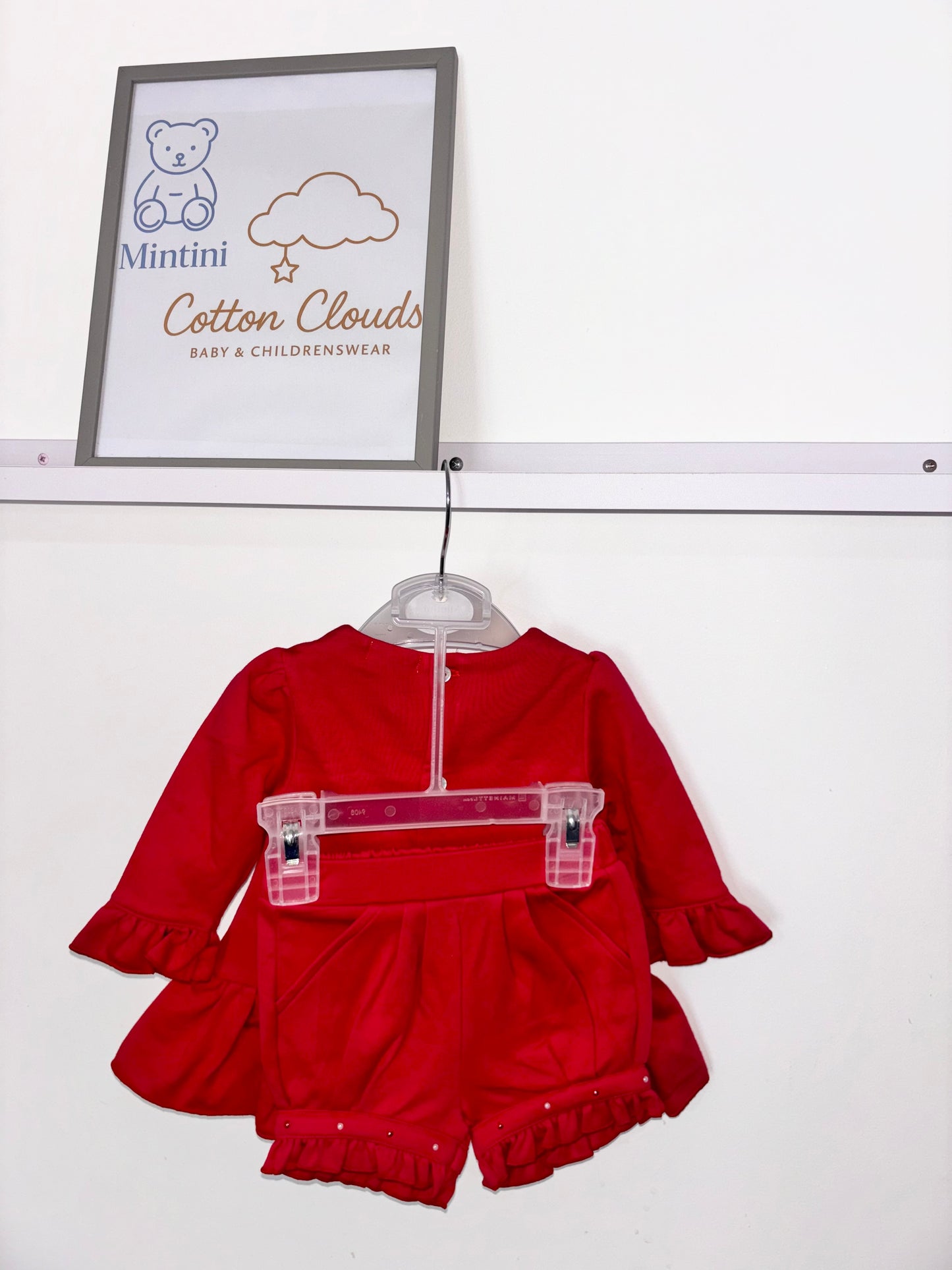 Mintini Red Bloomer Bow AW25 Set