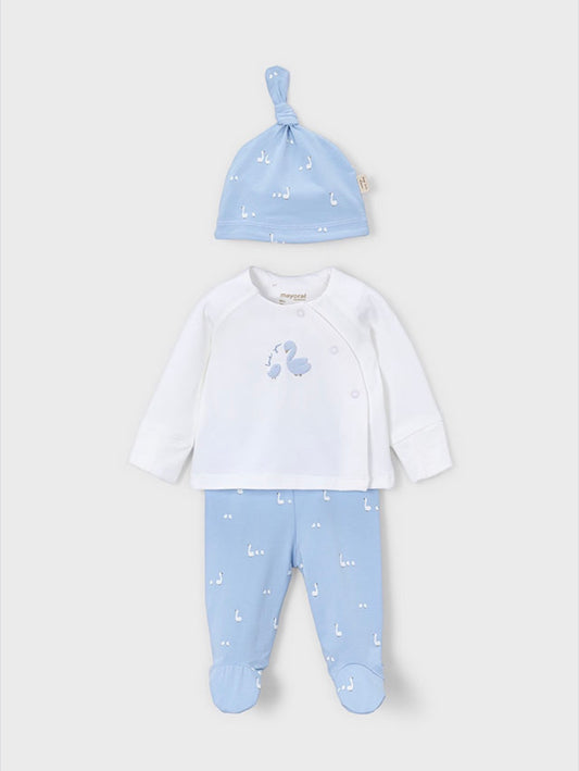 Mayoral Blue Love You Swan Set