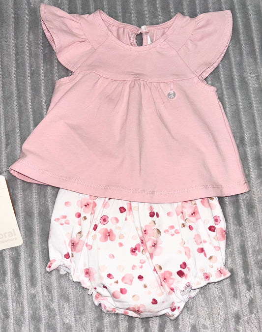 Mayoral Pink Shorts Set