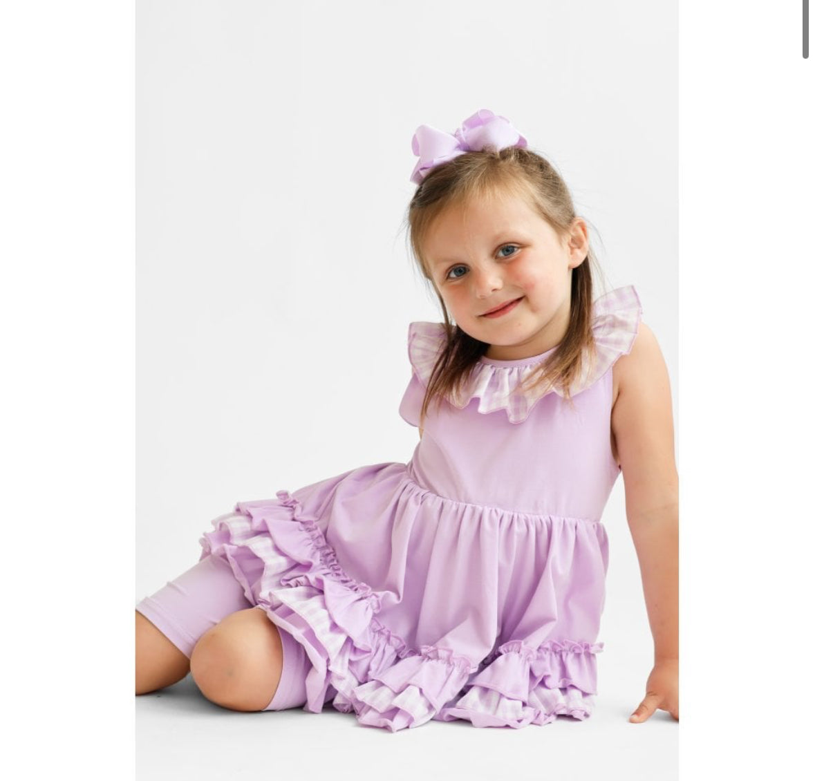 Remi Lilac Frill Shorts Set