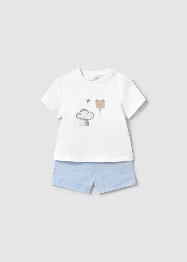 Mayoral Blue Shorts Set Two Pack