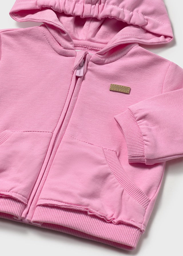 Mayoral Bubblegum Pink Fleece Pullover