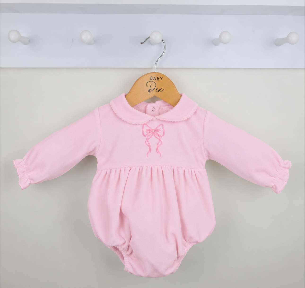 Pex Pink Bow Hallie Romper