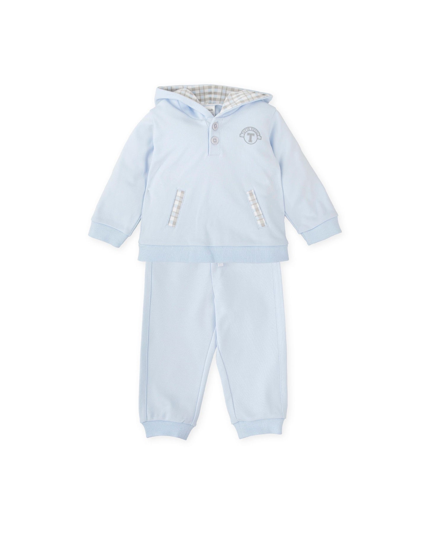 Tutto Piccolo Blue Two Piece Outfit
