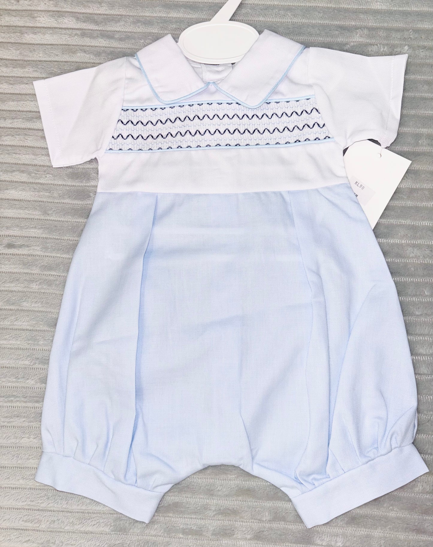 Blue Smock Romper