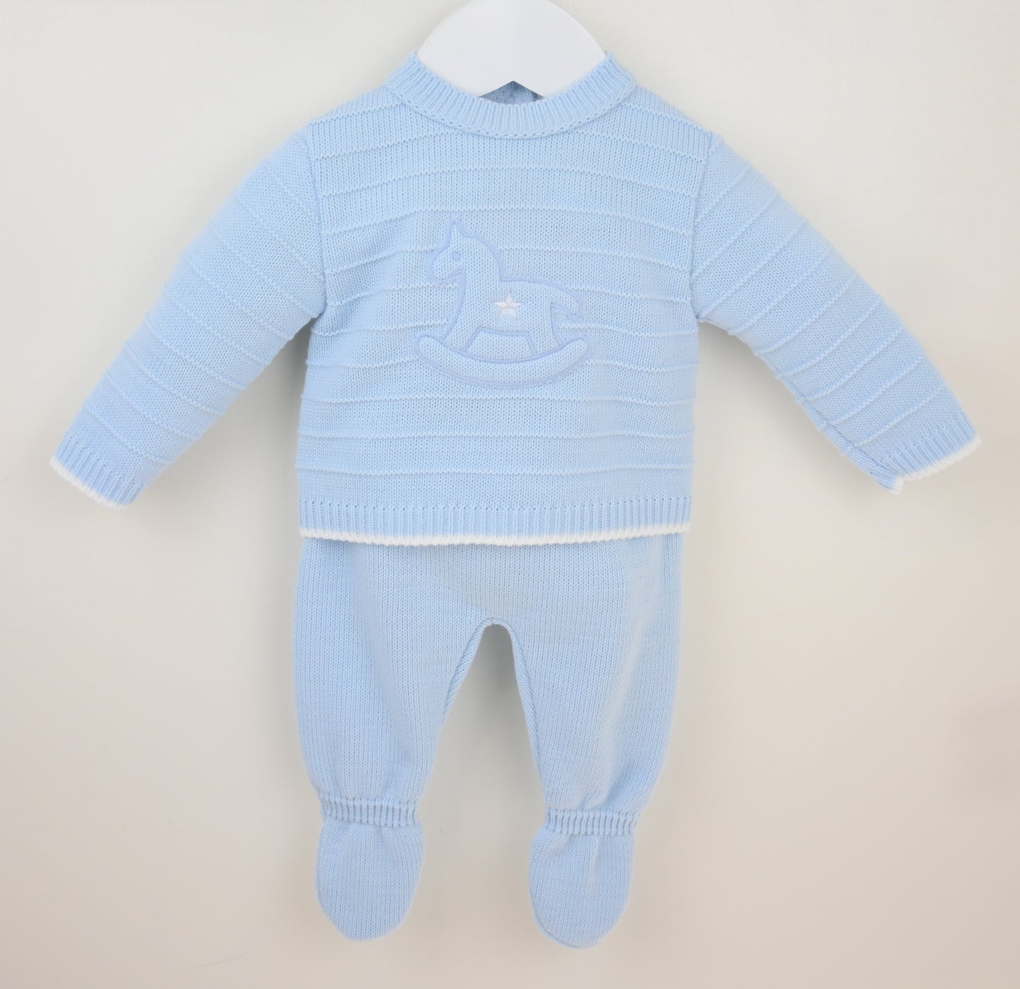 Pex Blue Rocking Horse Trouser Set