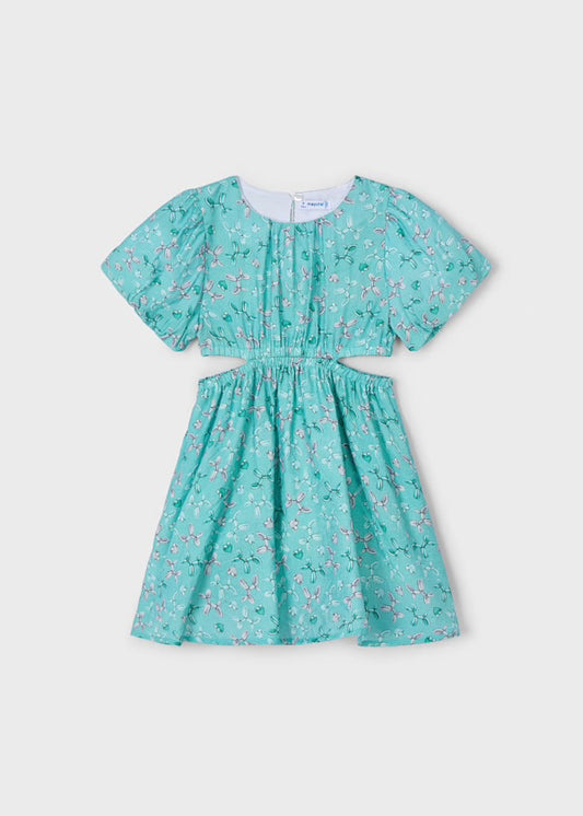 Mayoral Blue Cut out Dress