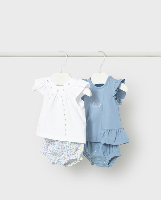 Mayoral Blue Bloomer 2 Outfits