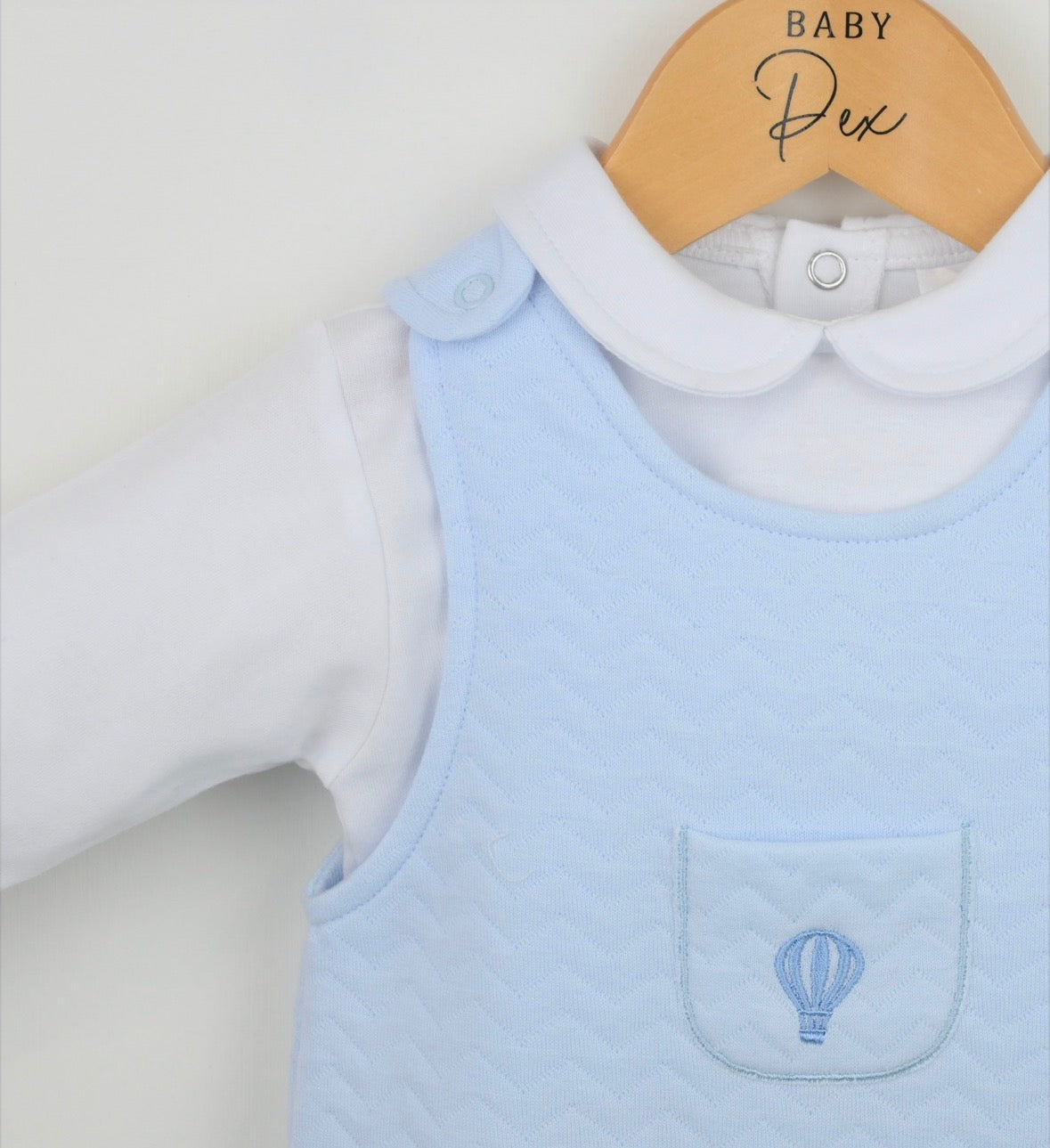 Pex Blue Balloon Pascal Dungaree Set