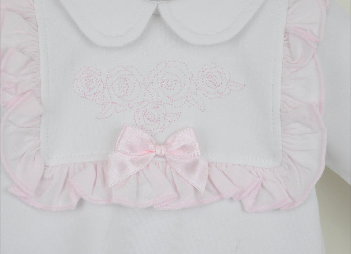 Pex Rosa White Sleepsuit